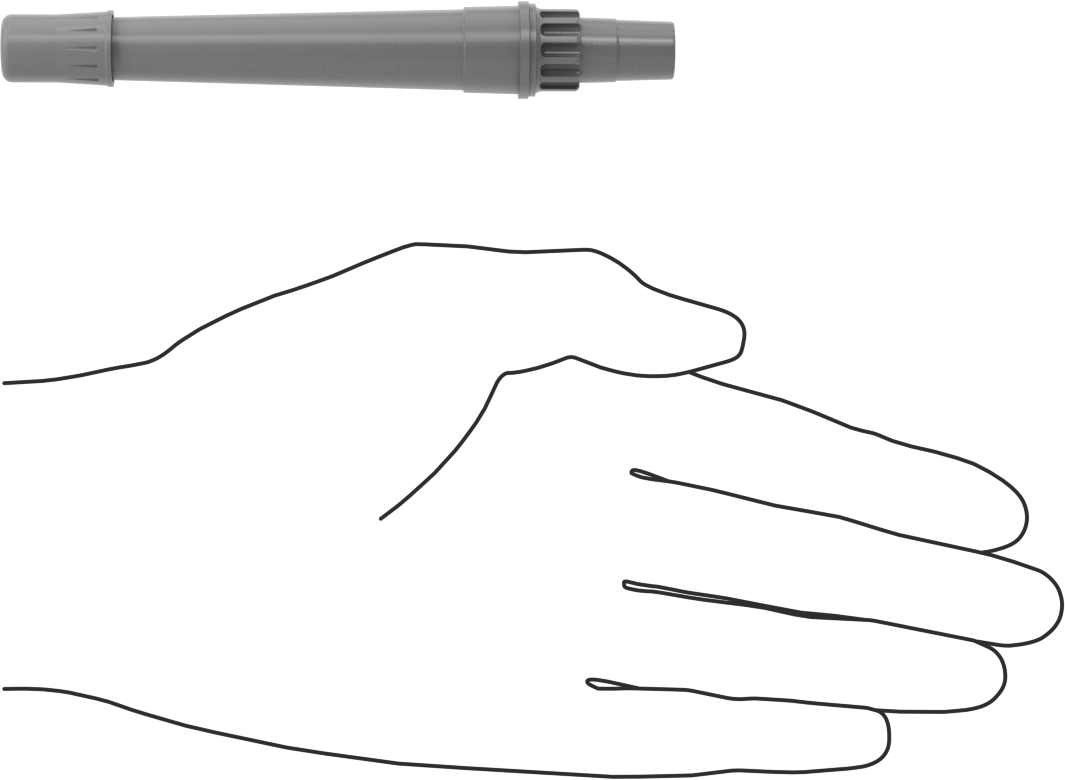 Kontrol Lastik Damgası, Beyaz Mürekkepli, 02 Numaralı, 1/4" Çap Baskı