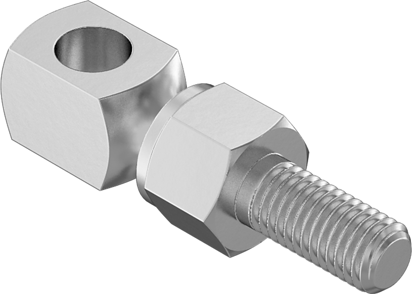 Bilyeli Mafsallı Döner Mil Ucu, 1/4"-28 Diş — 1⁄4", 1⁄4"-28, Bilyeli Mafsal