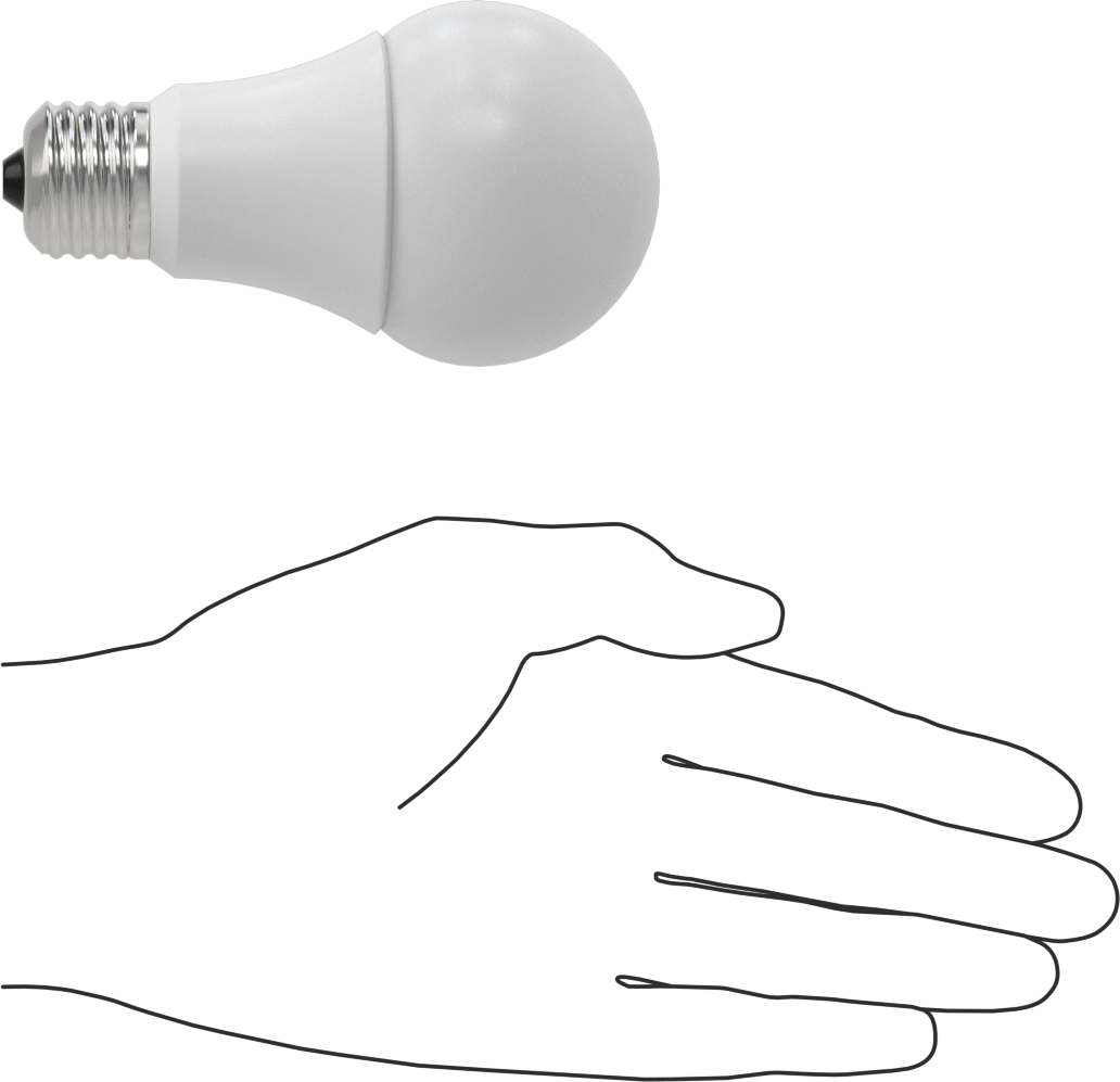 Ampul, A19, 60 W Akkor Eşdeğeri, 4100K, LED
