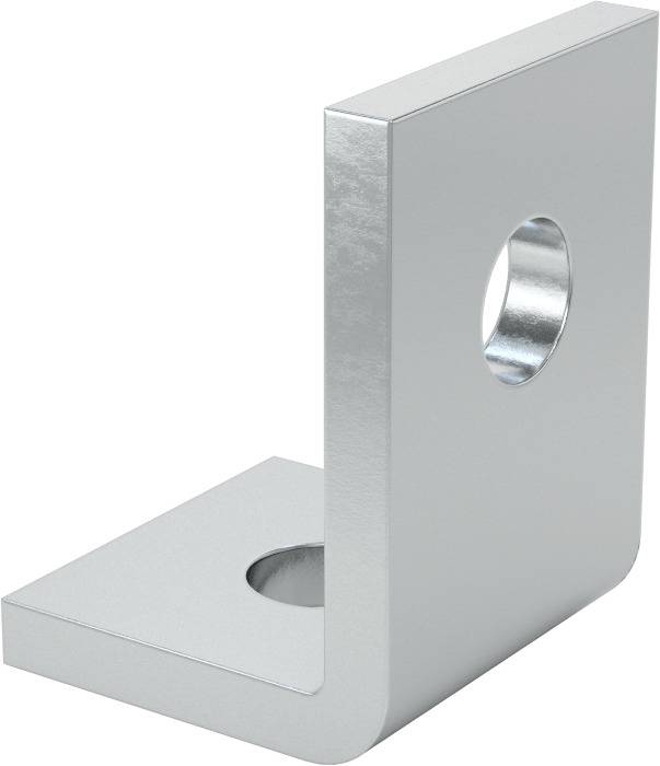 Cıvatalı Çerçeveleme için 2-1/4" x 1-5/8" Uzunlukta Çinko Kaplı Köşe Braketi