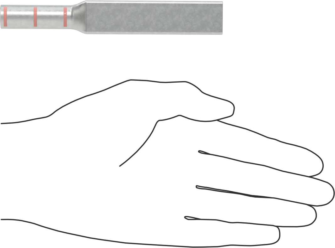 Sıkıştırma Pabucu, 1/0 AWG