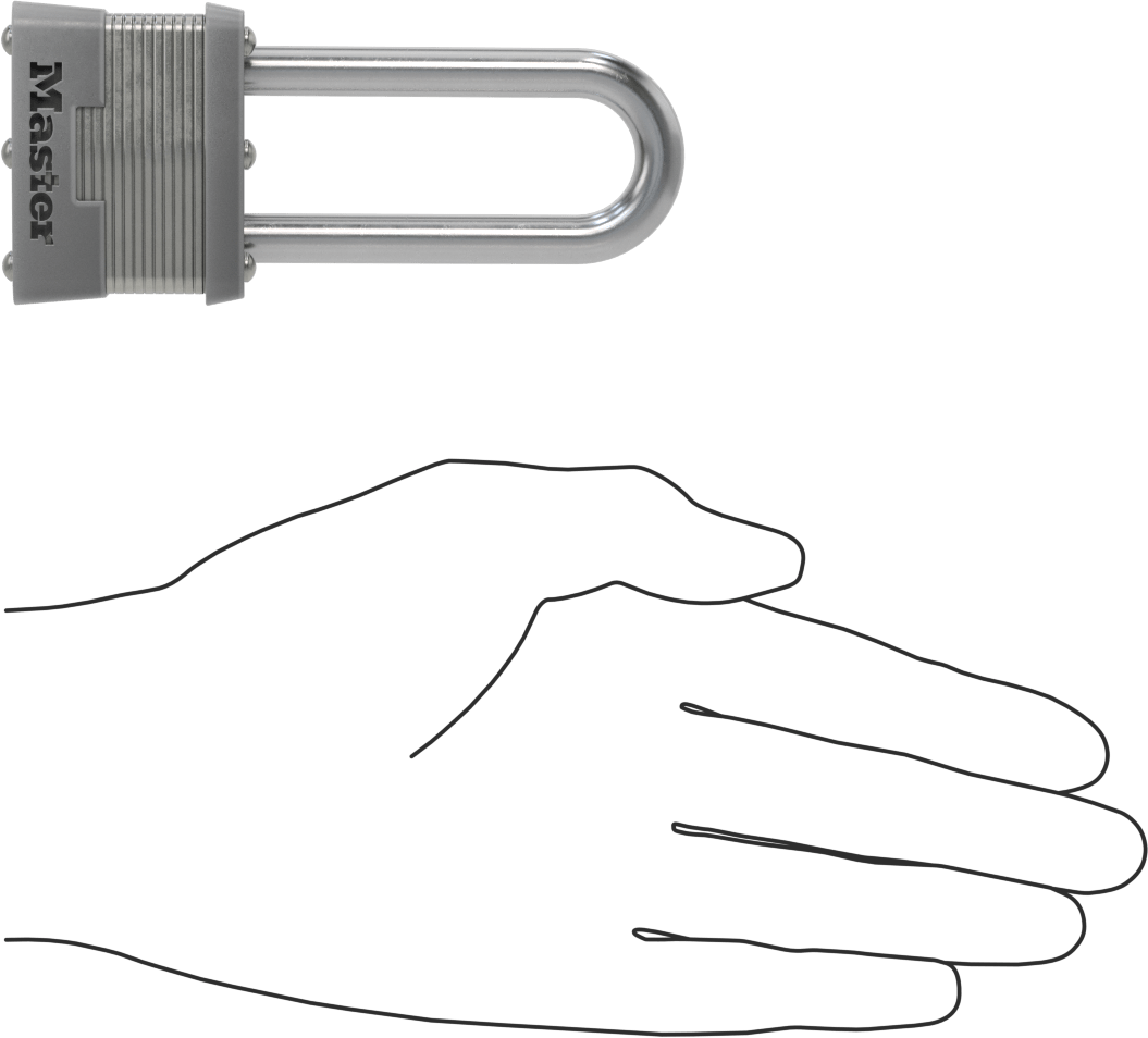 Lamine Çelik Gövdeli Asma Kilit, 2-1/2" Dikey Boşluklu, Master Lock 81 Aynı Anahtarlı