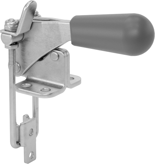 Dik Açı Mandallı Mandal Kelepçe, 18-8 Paslanmaz Çelik, 500 lbs. Tutma Kapasitesi, 1-1/2" Kol Hareketi