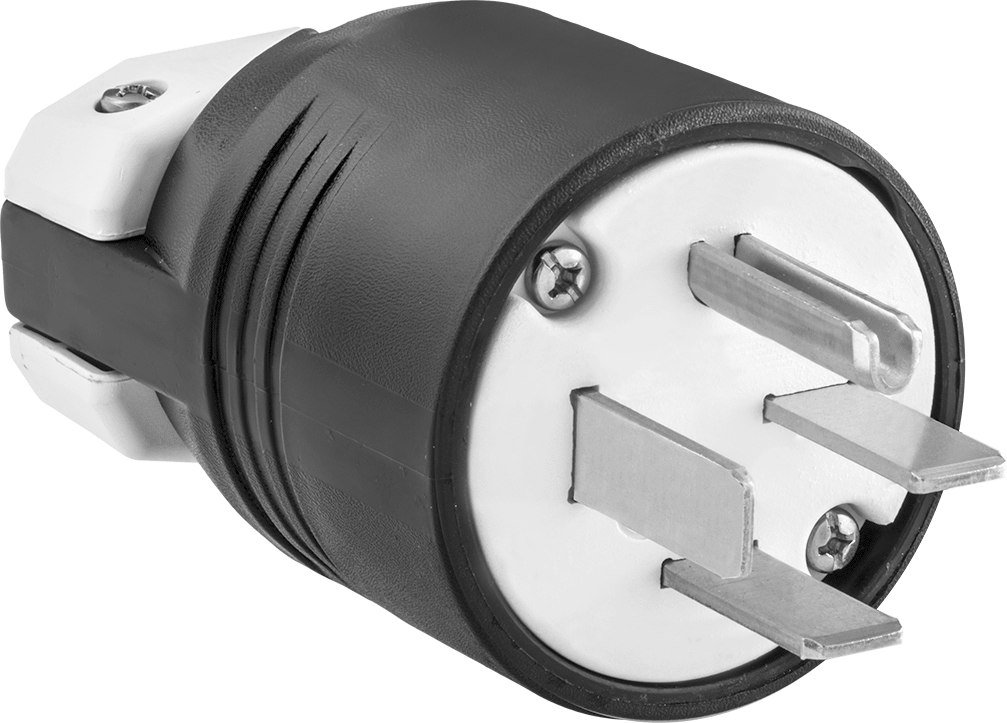 Premium Düz Bıçaklı Konektör, Dört uçlu erkek fiş, NEMA 15-50 — 250V AC, Erkek, 50A