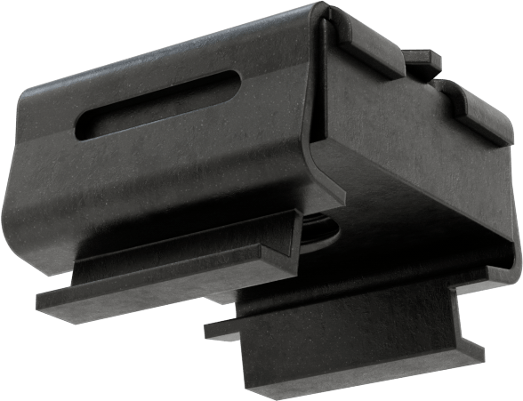 Kafes Somun, Fosfat Kaplı Çelik, 1/4"-20, 0.025"-0.063" Kalınlık Pnl
