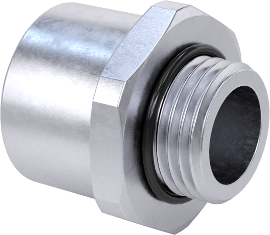 Dişli Adaptör, Nikel Kaplı Pirinç, 1/2 NPT Dişi - PG-9 Erkek — PG-9, NPT, PG, Conduit, Cord Grip, Electrical Box
