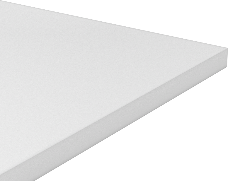 Yüksek Mukavemetli PVDF Levha, 6" x 6" x 1/4"