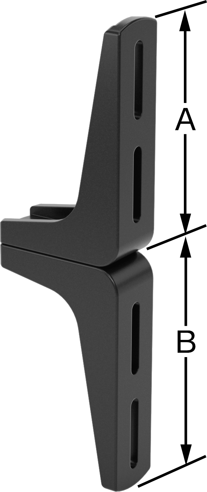 Konveyörler için 3-5/8" Genişliğinde İki Parçalı L-Braket — L-Braket, Plastik, 11 3⁄4"