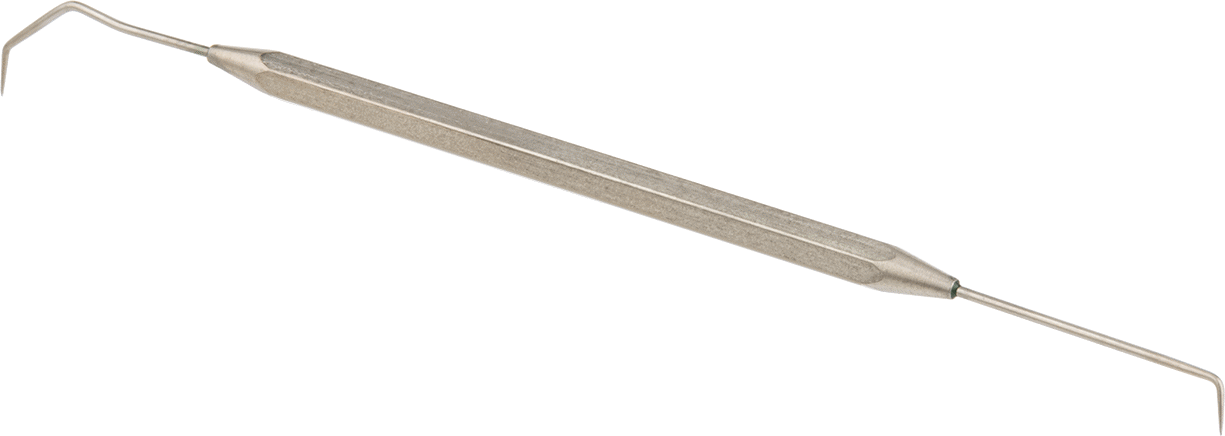 İki Uçlu Hassas Kazma, 90 Derece Açılı x Çok Açılı Uçlar, 6-1/4" Uzunluk — 302 Stainless Steel, Stainless Steel, Düz, Düz