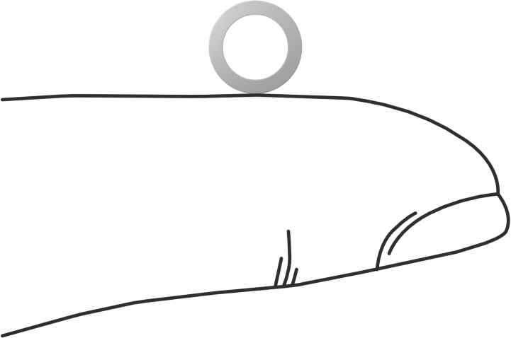 PTFE Plastik Pul, 8 Numaralı Vida için, 0.197" İç Çap, 0.280" Dış Çap, 0.013"-0.017" Kalınlık