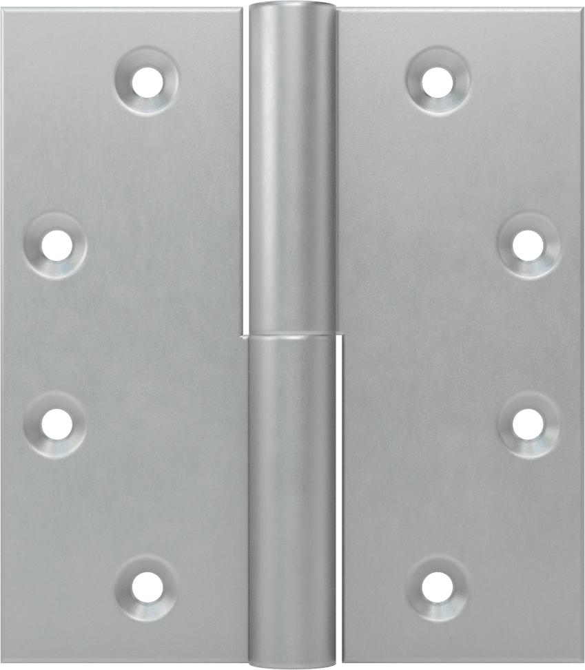 Kaldırmalı Giriş Kapısı Menteşesi, Krom Kaplı Çelik, 4.5" x 2" Kapı Kanadı, Sol Yan Kapı Montajı