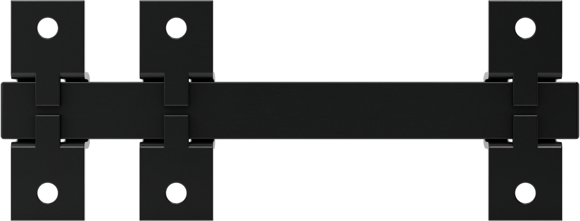 Kayan Cıvata Mandalı, Boyalı Çelik, 3" Yükseklik x 8" Genişlik