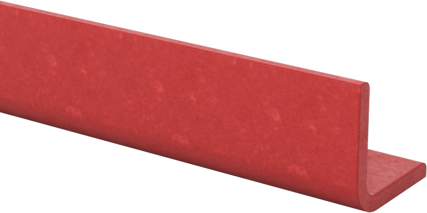 Ark Dirençli GPO3 Fiberglas 90 Derece Köşebentler, 1/8" Duvar Kalınlığı, 1" Genişlik x 1" Dış Yükseklik, 5 Fit Uzunluk