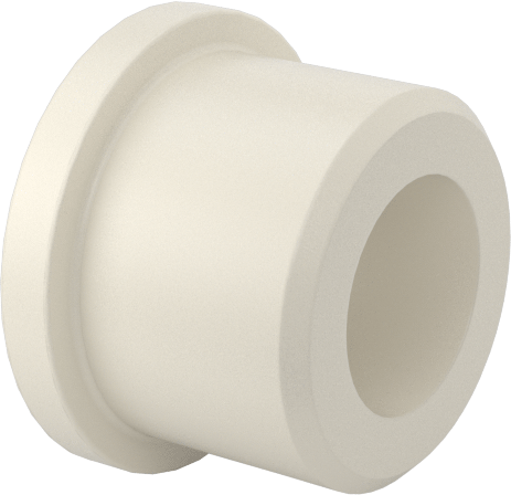 Kuru Çalışan Naylon Burçlu Yatak, 3/16" Mil Çapı için, 1/4" Uzunluk, 3/8" Flanş Dış Çapı