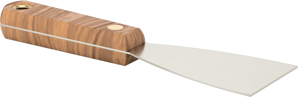 Çelik Bıçaklı Macun Sürme Bıçağı, Düz Kenarlı 2" Genişlik x 3.5" Uzunluk x 0.042" Kalınlıkta Bıçak