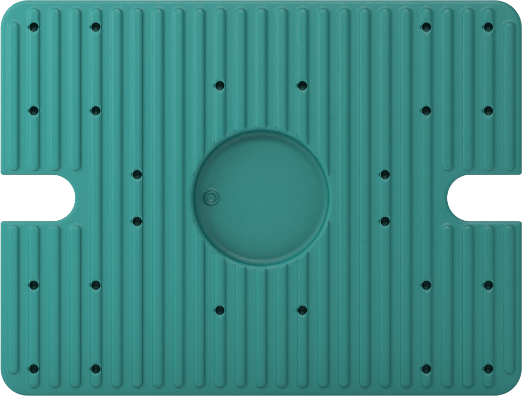 Neopren Titreşim Sönümleyici Cıvatalı Montaj, Çelik Tabanlı, Yeşil, 1/2"-13, 3000 lb. Kapasite, 1.63" Yükseklik