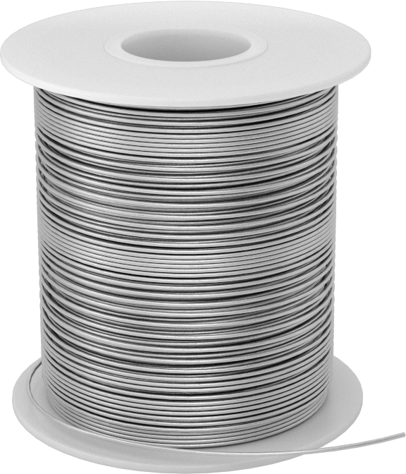 Elektronik Ürünler için Kolay Temizlenebilir Özlü Lehim, Kurşunsuz, %96 Kalay, 0.025" Çap, 1 lb.