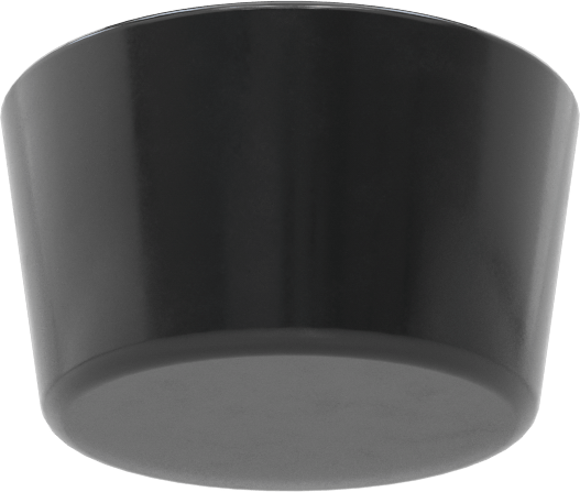 SBR Kauçuk Konik Tapa, Anma Ölçüsü 9, 1-33/64" ila 1-23/32" iç çap için, Delik Olmadan