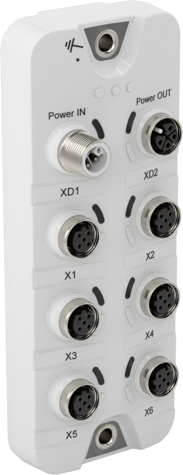 Mikro M12 Ethernet Anahtarları, Ethernet/IP, MODBUS Tcp, Giriş/Çıkışlı L Kodu, IP69K