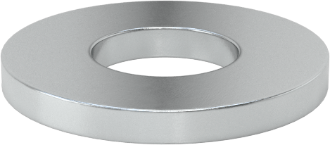 Çinko Kaplı Çelik SAE Pul, Sınıf 8, 1/4" Vida Boyutu için, 0.281" İç Çap, 0.625" Dış Çap