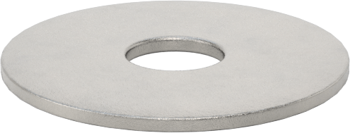 Yüksek Korozyon Dirençli 316 Paslanmaz Çelik Pul, Büyük Boy, 1/4" Vida Boyutu için, 0.281" İç Çap, 1.000" Dış Çap