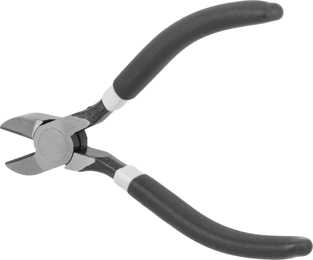 Tel Kesiciler, Oval Başlı ve Yastıklı Tutma Yerili, 4" Toplam Uzunluk