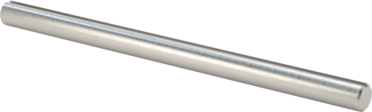 4140 Alaşımlı Çelik Anahtarlı Döner Mil, Tam Anahtarlı, 3/4 inç Çap, 12" Uzunluk