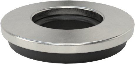 18-8 Paslanmaz Çelik ve EPDM Yıkamaya Dayanıklı Yapıştırılmış Sızdırmazlık Pulları, 1/4" Vida Boyutu için, 0.210" İç Çap, 0.496" Dış Çap