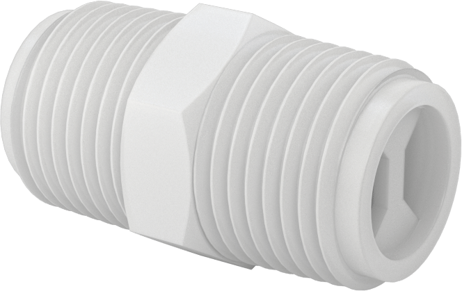 Kompakt Plastik Dişli Çekvalf, 3/8 NPT Erkek x 3/8 NPT Erkek