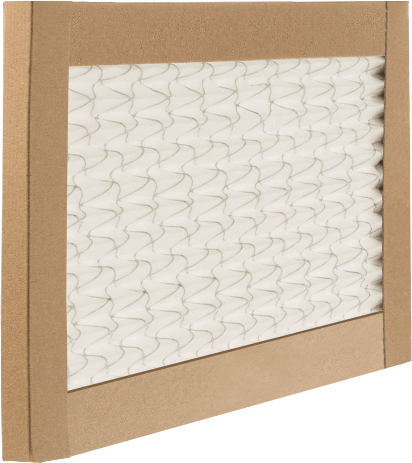 Kıvrımlı Panel Hava Filtresi, 1" Kalınlık, 12 x 6 Anma Ölçüsü
