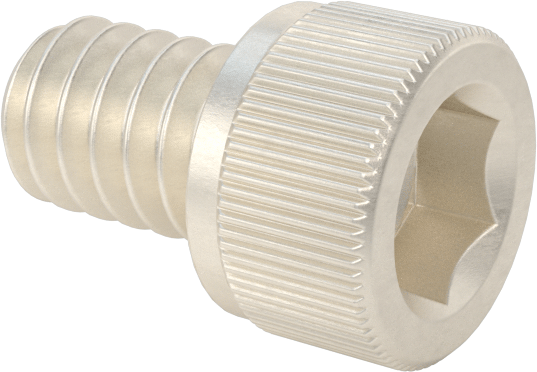 Gümüş Kaplama 18-8 Paslanmaz Çelik Alyan Başlı Vidalar, 2-56 Diş Boyutu, 1/8" Uzunluk