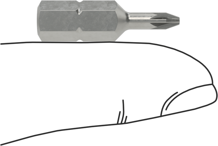 Pozidriv® Uçlar, 1/4" Altıgen Şaft