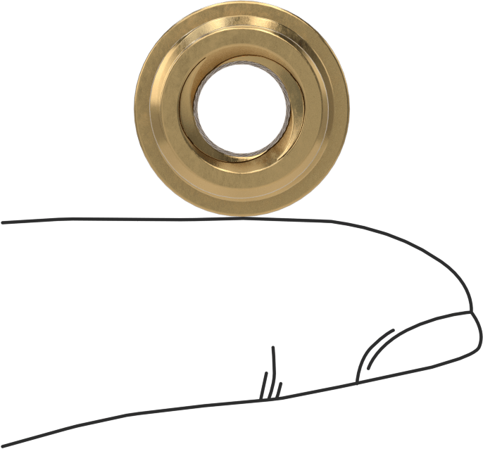 Hassas Acme Dış Dişli Somun, Hızlı Hareket, Sol Yönlü, 673 Bronz, 3/8"-12 Diş, 2 Diş Başlangıcı