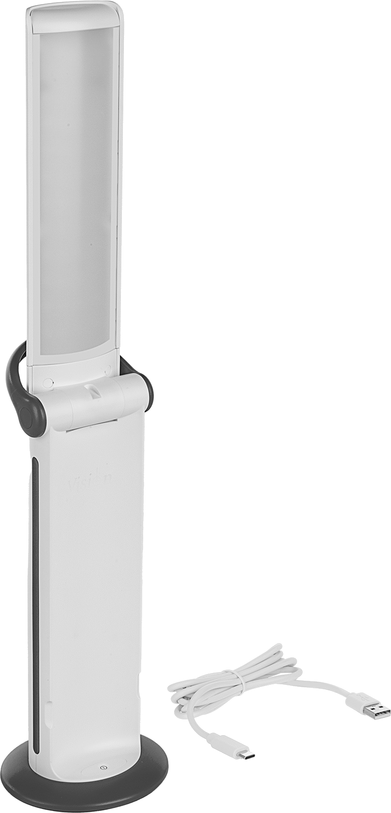 Döner Başlıklı Akülü Taşınabilir Çalışma Lambası, Şarj Edilebilir, LED, 21-1/4" Toplam Uzunluk