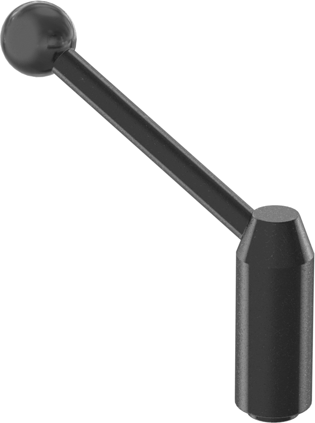 Çelik Ayarlanabilir Tutamak, 5/16"-18 Dişli Delik, 2-3/4" Çıkıntı — Dişli Delik, 5⁄16"-18, 2 1⁄2"