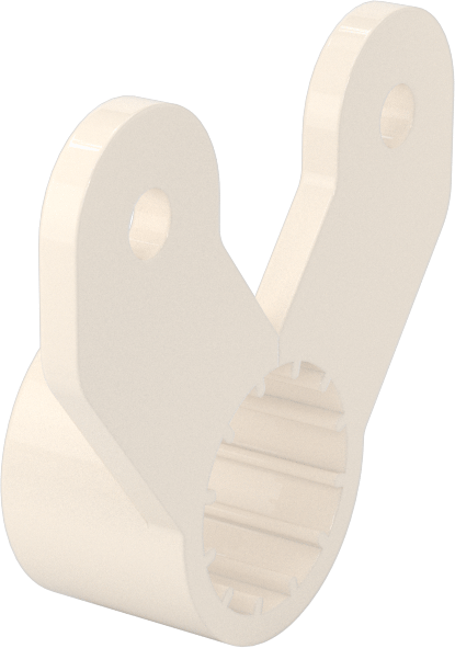 Plastik Genişletme Yönlendirme Kelepçesi, 5/8" İç Çap, 1-11/16" Uzunluk