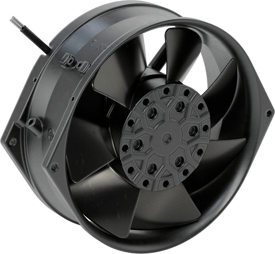 Yüksek Sıcaklık Ekipman Soğutma Fanı, Faston Terminaller, 115V AC, 150 mm Yuvarlak