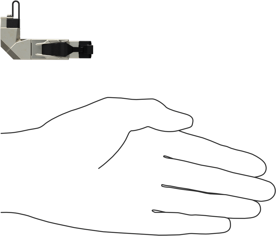 Ekranlı Takmalı RJ45 Konektörler, Korumalı Geçmeli Konektör, Ayarlanabilir Dirsek, Kategori 6A Kablo için