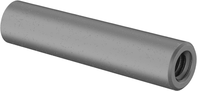 Dişli Konik Pimler, 5 Numaralı Pim, 0.289" Büyük Uç Çapı, 1-1/4" Uzunluk