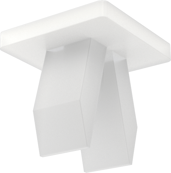 Naylon Kafes Somun, Kare, 8 ve 10 Numaralı Vidalar için, 0.218"-0.230" Panel Kalınlığı için