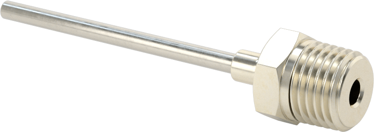 Yeniden Kullanılabilir Paslanmaz Çelik Şırınga İğnesi, 1/4 NPT Erkek Dişli, 10 G