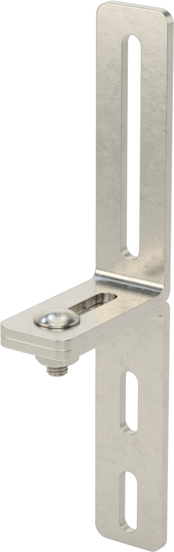 3-1/4" x 10-9/32" x 3/16" İki Parçalı L-Braket — L-Braket, Paslanmaz Çelik, 10 9⁄32"