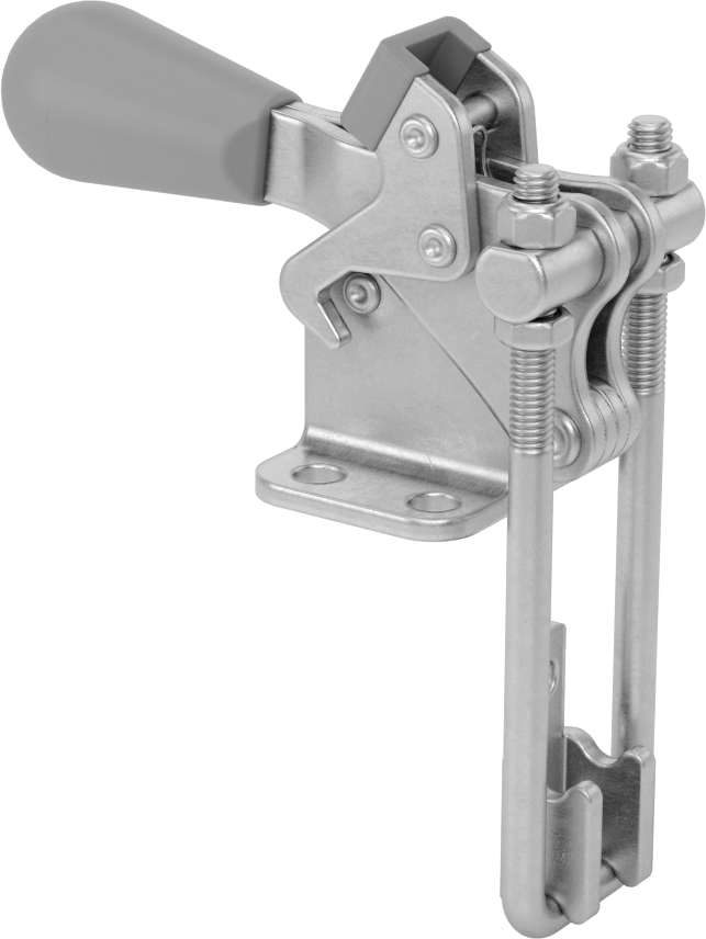 Dik Açı Mandallı Mandal Kelepçe, Kilitlenebilir Tutamak, Çelik, 1000 lbs. Kapasite, 4-7/8" Toplam Yükseklik