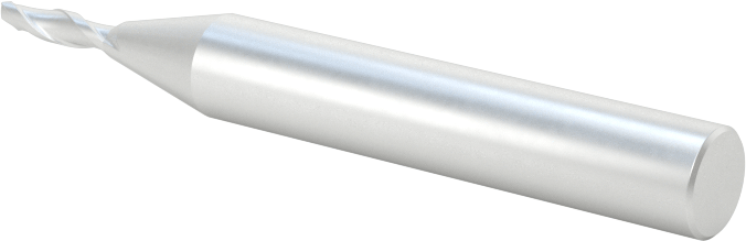 Kaplamasız Yüksek Hızlı Çelik Kare Uçlu Freze, 2 Yiv, 1.6 mm Freze Çapı
