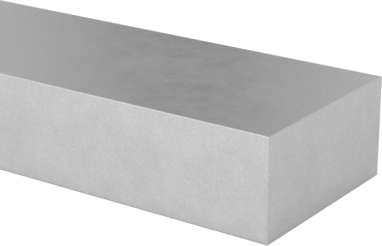 Sertleştirilmiş Çok Amaçlı 4140 Alaşımlı Çelik Çubuk, Büyük Boy, 1/2" Kalınlık, 1" Genişlik