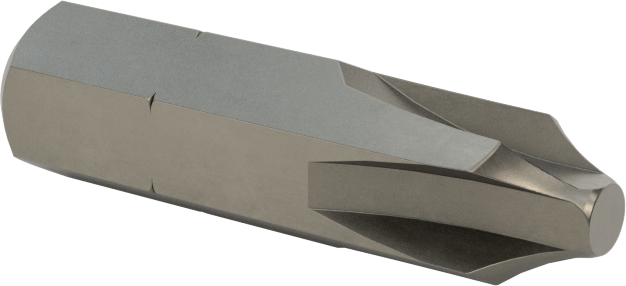 Kare/Phillips Uç, 1/4" Altıgen Şaft, 2 Numara, 1" Toplam Uzunluk