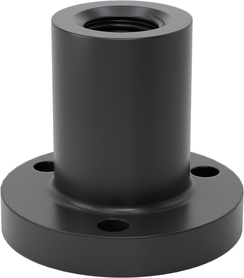 3/8"-20 Diş Boyutu Ultra Hassas Kılavuz Vida için Flanşlı Somun — 3⁄8"-20, Somun, 1"