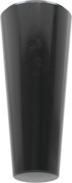 SBR Kauçuk Konik Tapa, Anma Ölçüsü D, 1/4" ila 27/64" İç Çap için, Delik Olmadan