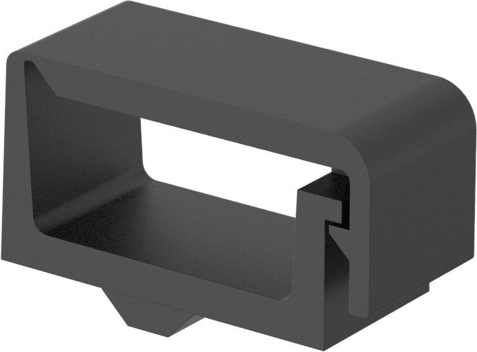 T-Yivli Çerçeve, 1" Yüksekliğinde Ray için 1 Açıklıklı Çıtçıtlı Kablo Tutucu — 1", 2", 3", Tekli, Çift, Üçlü, Quad, Bükmeli