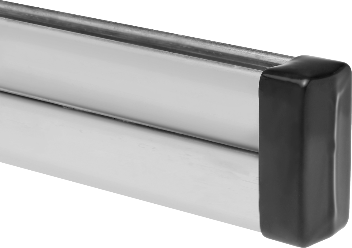 Strut Kanal Kapağı, Kapalı, 1-5/8" ve 3-1/4" Yüksekliğinde Kanal için, Siyah